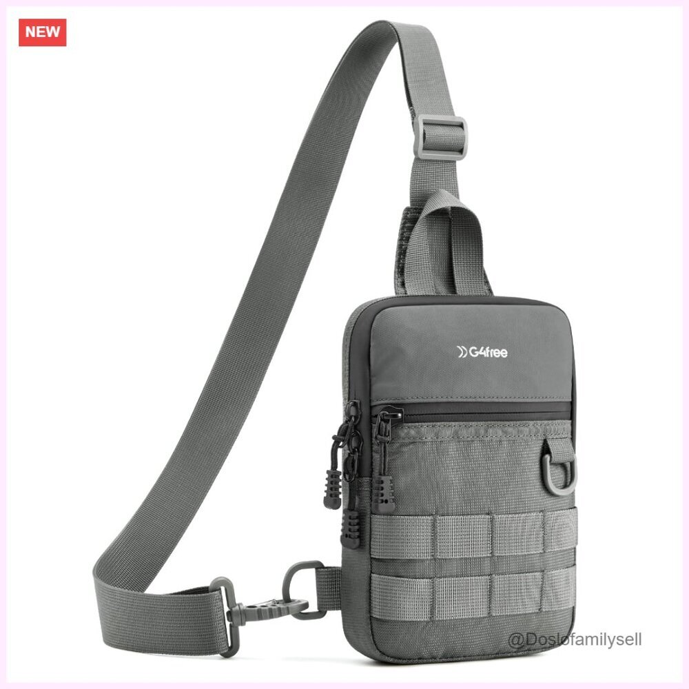 Small Tactical Crossbody Sling Bag Waterproof Nylon EDC Shoulder Bag